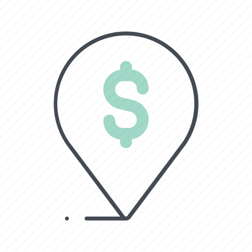 Business, dollar, economy, location, mark, pin, place icon - Download on Iconfinder