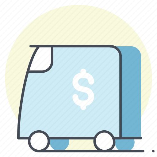 Accounting, cash, dollar, money, delivery, transportation, truck icon - Download on Iconfinder