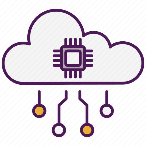 Cloud intelligence, chip, artificial-intelligence, brain, cloud, circuit, computing icon - Download on Iconfinder