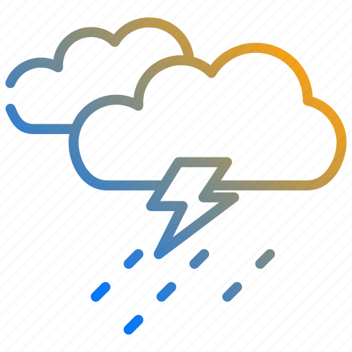 Thunderstorm, weather, cloud, storm, thunder, lightning, rain icon - Download on Iconfinder