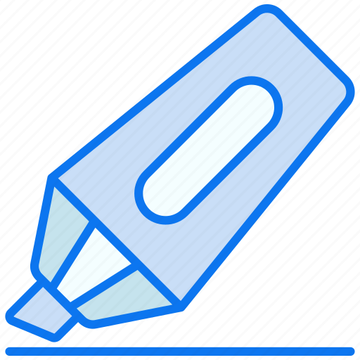 Highlighter, marker, pen, stationery, underline, highlight, stationary icon - Download on Iconfinder
