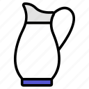 jug, water, drink, jar, pot, water-jug, ewer, juice, glass, water container