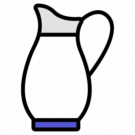 Jug, water, drink, jar, pot, water-jug, ewer icon - Download on Iconfinder
