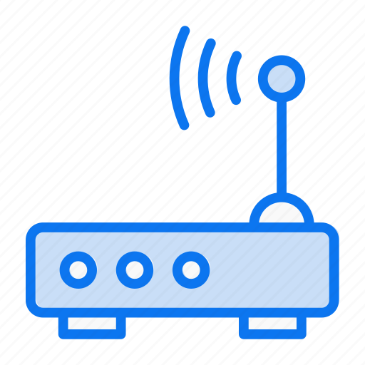 Wifi-router, internet-device, router, network-router, wireless-router, wifi, wifi-signals icon - Download on Iconfinder