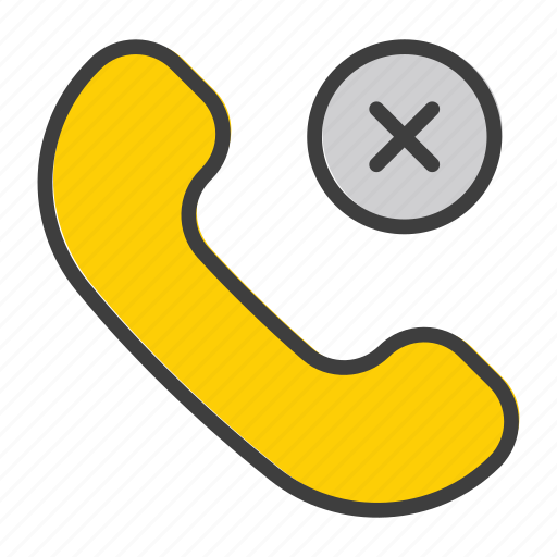 Phone, no-call, stop-call, call-prohibition, no-telecommunication, miss-call, block icon - Download on Iconfinder