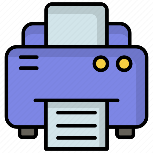 Printer, print, device, paper, printing, machine, fax icon - Download on Iconfinder