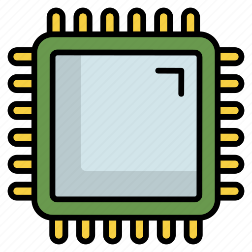 Cpu, processor, chip, computer, hardware, microchip, device icon - Download on Iconfinder