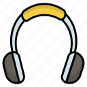 headphone, headset, music, earphone, sound, support, earphones, headphones, device