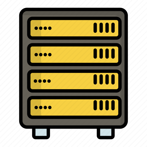 Server, rack, server rack, database, storage, datacenter, network icon - Download on Iconfinder