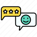 feedback, review, rating, like, star, customer, favorite, communication, message, comment