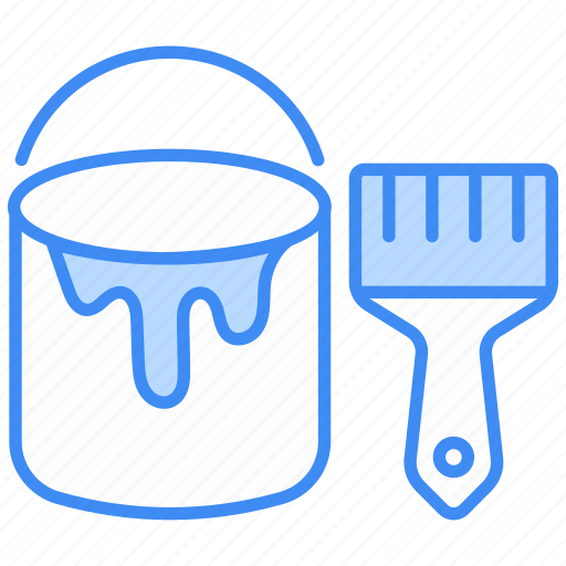 Paint bucket, paint, bucket, painting, color-bucket, brush, art icon - Download on Iconfinder