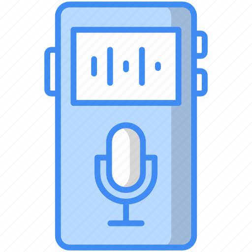 Voice recorder, microphones, radio, digital recorder, device, speaker, electronic icon - Download on Iconfinder