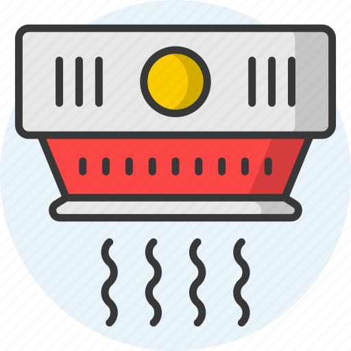 Smoke detector, alarm, self contained, sensor, wireless, security, safety icon - Download on Iconfinder