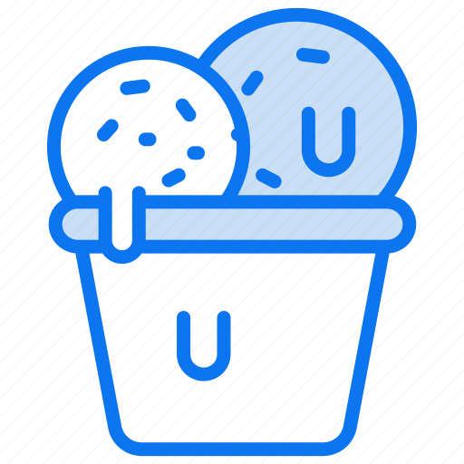 Dessert, sweet, food, cream, ice, cone, ice-cream-cone icon - Download on Iconfinder