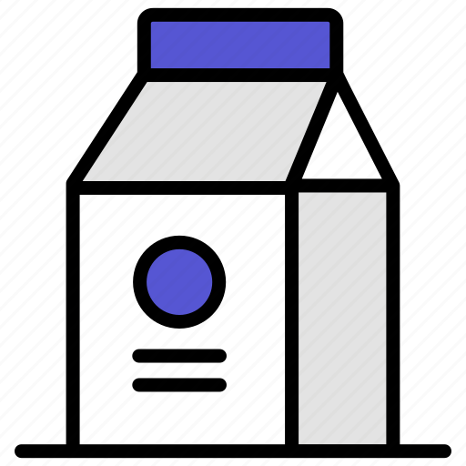 Milk, drink, milk-box, milk-package, milk-carton, milk-container, food icon - Download on Iconfinder