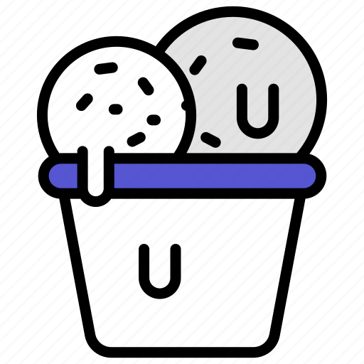 Dessert, sweet, food, cream, ice, cone, ice-cream-cone icon - Download on Iconfinder