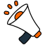 megaphone, marketing, advertising, promotion, announcement, advertisement, speaker, loudspeaker, business 