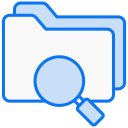 folder, search, business, file, web, magnifying, seo, zoom, magnifier, format