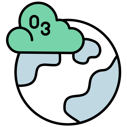 Ozone, layer, ozone layer, atmosphere, climate-change, ecology, planet-earth icon - Download on Iconfinder
