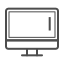 desktop, desktop computer, desktop computer icon, desktop icon, desktop line icon 
