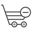 cart, remove, remove cart, remove cart icon, shopping cart, shopping cart icon 