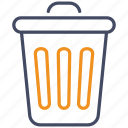 dustbin, trash, garbage, bin, recycle, delete, recycle-bin, waste, remove
