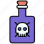 poison, halloween, danger, potion, skull, scary, horror, death, bottle, toxic 