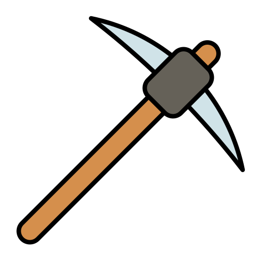 Pick, axe, pick axe, tool, equipment, tools, cutting icon - Download on Iconfinder