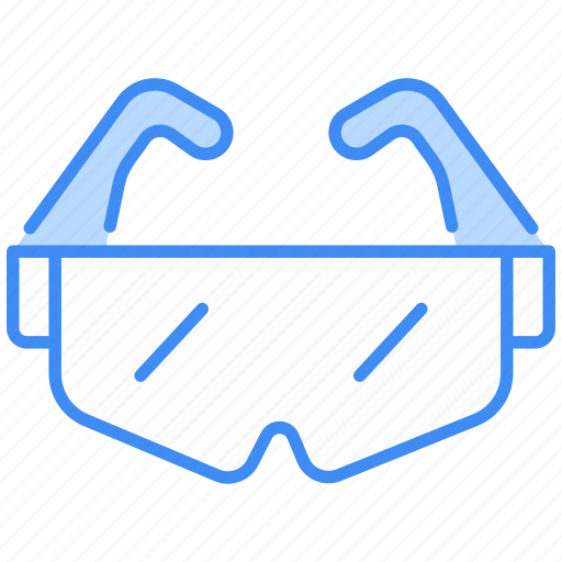Safety glasses, equipment, laboratory, medical, tool, research, checmical icon - Download on Iconfinder