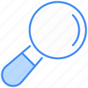 loupe, search, magnifier, magnifying-glass, zoom, magnifying, find, research, searching