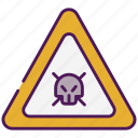 danger, warning, alert, caution, error, skull, risk, sign, security