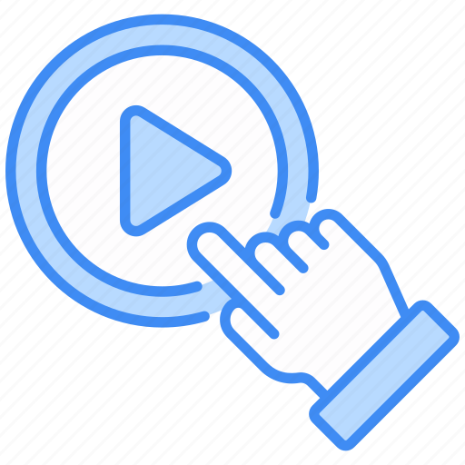 Play button, play, video, multimedia, button, video-player, player icon - Download on Iconfinder