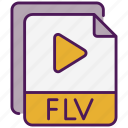 flv, file, document, extension, format, type, flv-file, file-type, video