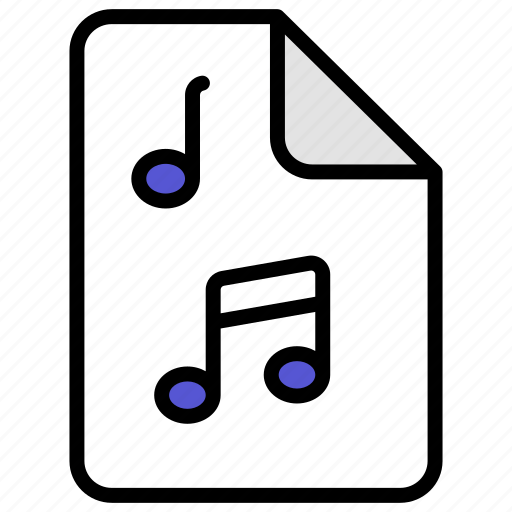 Music file, file, music, audio-file, document, audio, music-document icon - Download on Iconfinder
