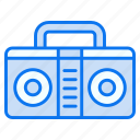 boombox, music, audio, stereo, speaker, sound, player, cassette-player, cassette, cassette-recorder