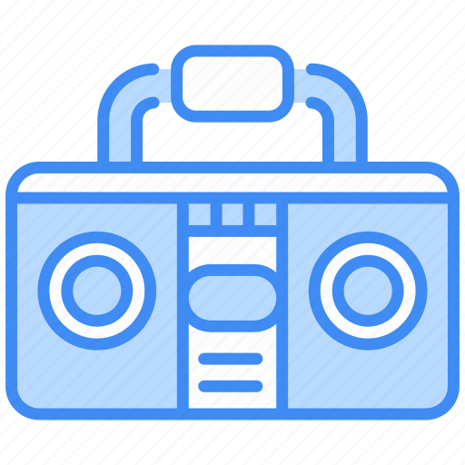 Boombox, music, audio, stereo, speaker, sound, radio icon - Download on Iconfinder