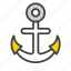 ship, boat, marine, tool, nautical, sea, ship-anchor, hook, point, design 