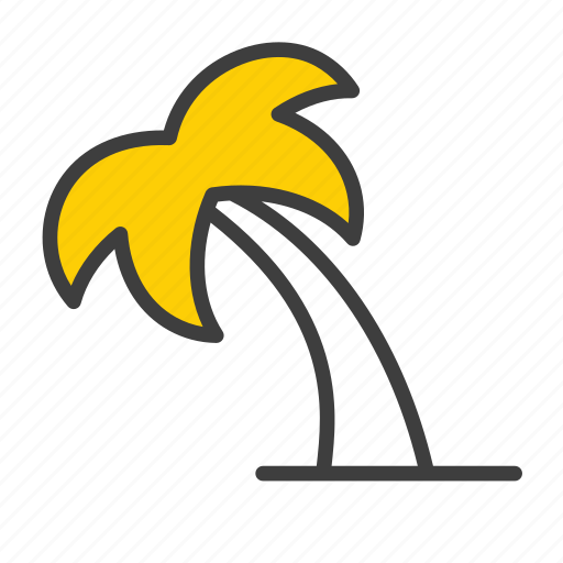 Beach, tree, nature, palm, coconut-tree, summer, island icon - Download on Iconfinder