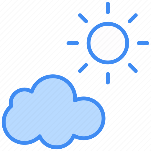 Mostly sunny, weather, sun, forecast, sunny-day, cloud, nature icon - Download on Iconfinder