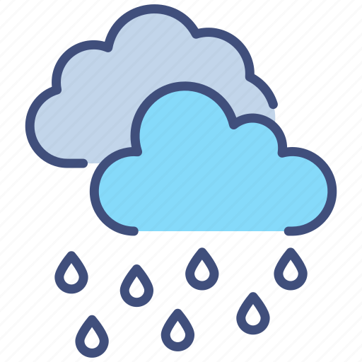 Rainy day, weather, rain, rainy, rainy-weather, cloud, rainfall icon - Download on Iconfinder