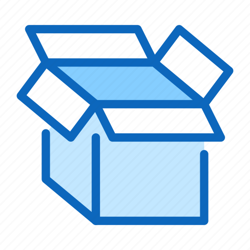 Box, cardboard, delivery, open, package icon - Download on Iconfinder
