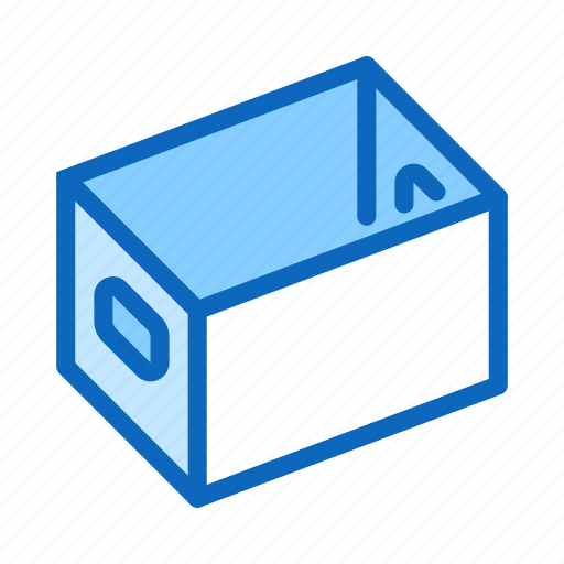 Box, cardboard, carton, office, open, package icon - Download on Iconfinder
