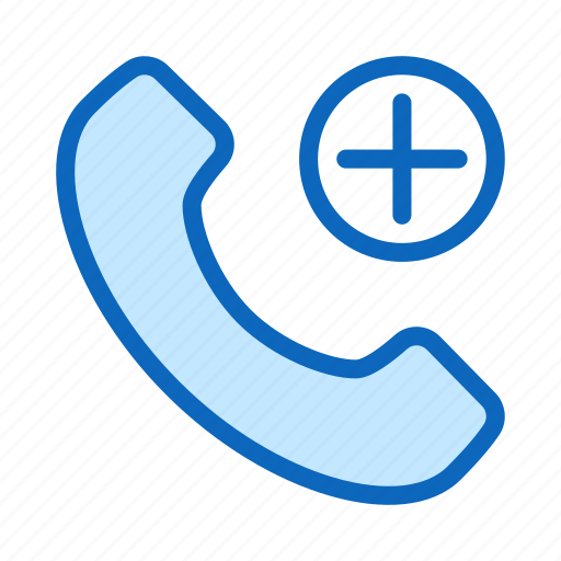 Call, handset, phone, plus icon - Download on Iconfinder