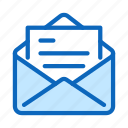 email, envelope, letter, mail, message, open