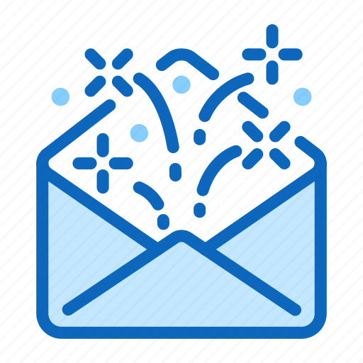 Email, envelope, invitation, open, party, surprise icon - Download on Iconfinder