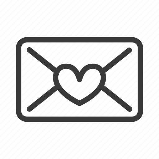 Email, envelope, heart, letter, mail, message icon - Download on Iconfinder