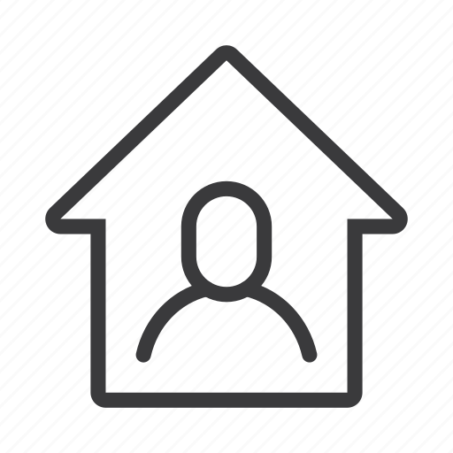 Home, house, man, profile icon - Download on Iconfinder