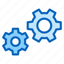 blue, cogwheel, configuration, gear, setting, settings, tabbaricons