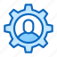 blue, cogwheel, gear, setting, settings, tabbaricons, user 