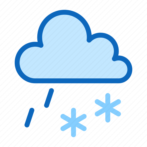 Cloud, forecast, rain, snow, weather icon - Download on Iconfinder